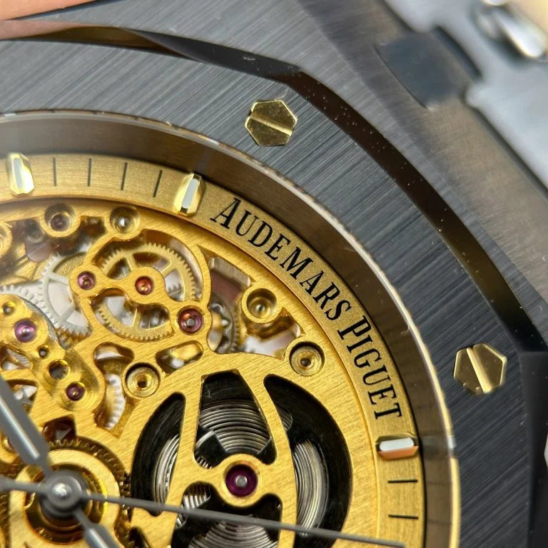 Audemars Piguet Royal Oak 15416 Skeleton Dial Black Ceramic THB Factory 41mm