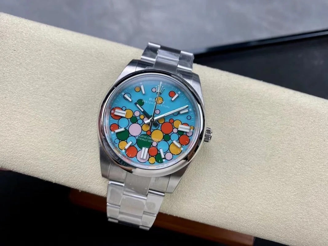 Super clone Rolex Silver Oyster Perpetual