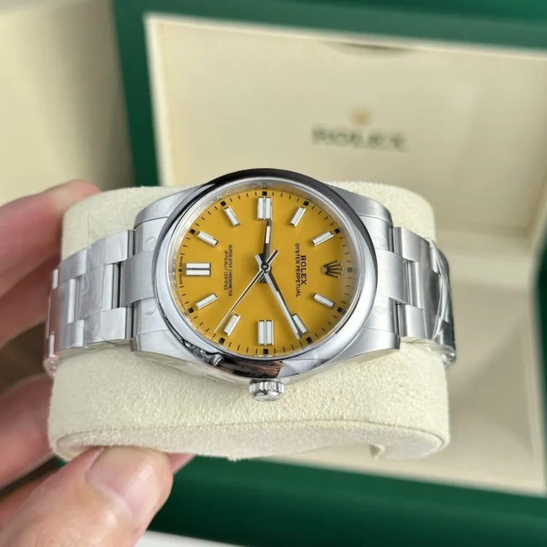 Super clone Rolex Silver Oyster Perpetual