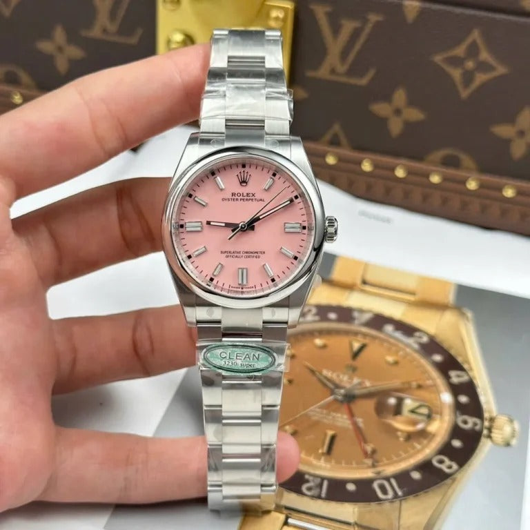 Super clone Rolex Silver Oyster Perpetual
