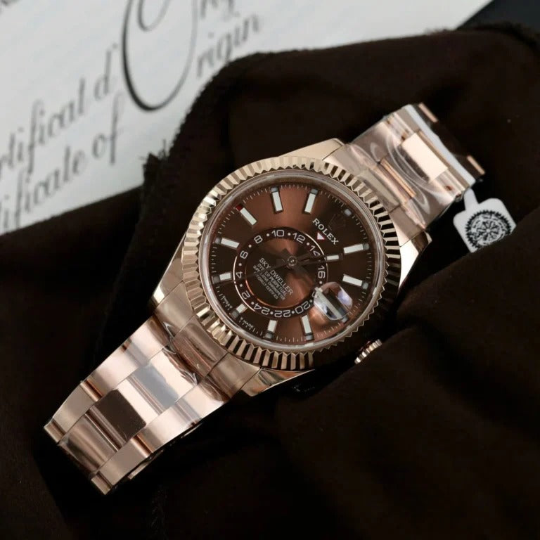 Superclone Rolex Sky-Dweller Rose Bracelet
