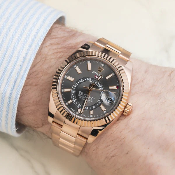 Superclone Rolex Sky-Dweller Rose Bracelet