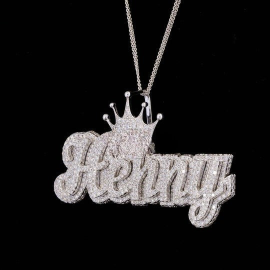 Custom Henny Moissanite Diamond Iced Out Hip Hop Pendant With Crown