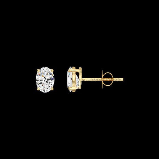Oval Cut VVS Moissanite Earrings For Women
