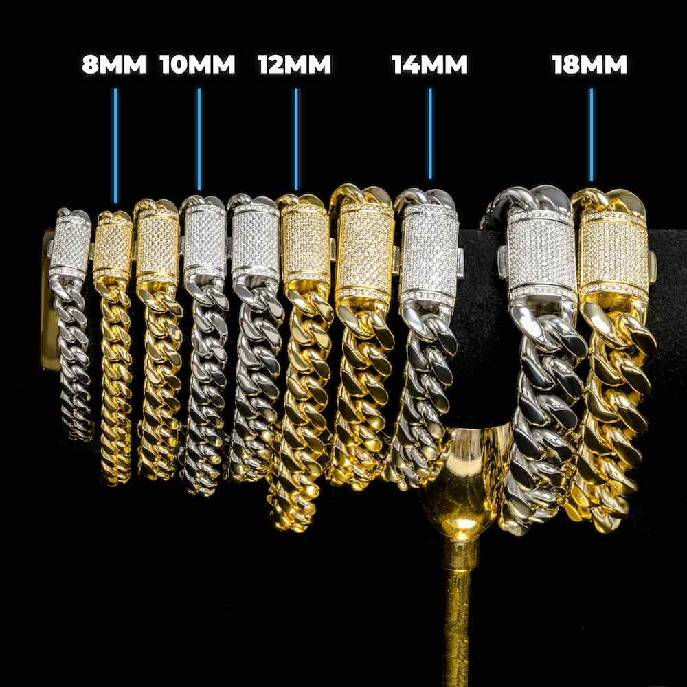 S925 Plain Cuban Bracelet 14K Gold