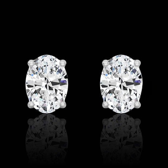 Oval Cut VVS Moissanite Earrings For Women