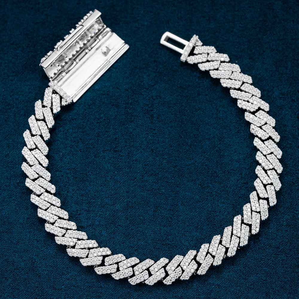8MM VVS Cuban Link Chain and Bracelet Bundle 14K Gold
