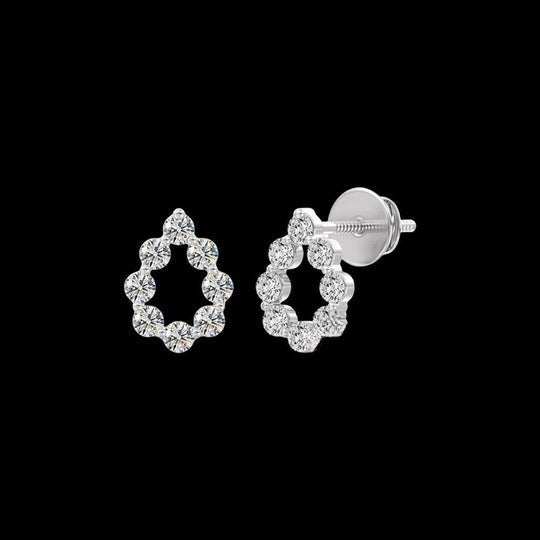 0.20ct Round Diamond Moissanite Stud Earrings For Women
