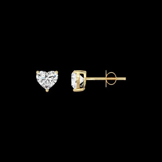 1.20ct Heart Cut Moissanite Diamond Earrings For Women