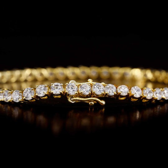 Round VVS Moissanite Tennis Bracelet For Women