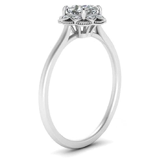 Cushion and Round Cut 1.50ct Moissanite Diamond