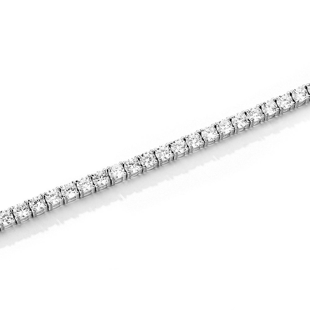 S925 Silver Moissanite Tennis Chain 14K Gold