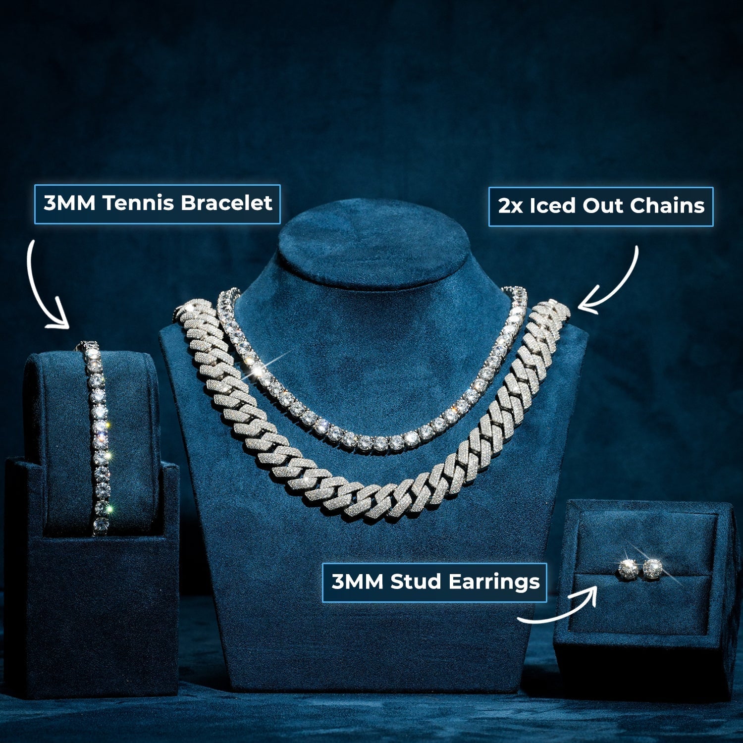 Diamond Essentials Bundle 14K White Gold