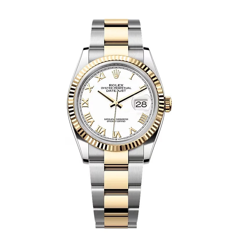 RLXDatejust White Roman Dial