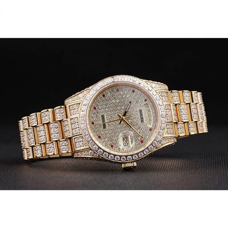 RlxDay-Date Diamond Dial