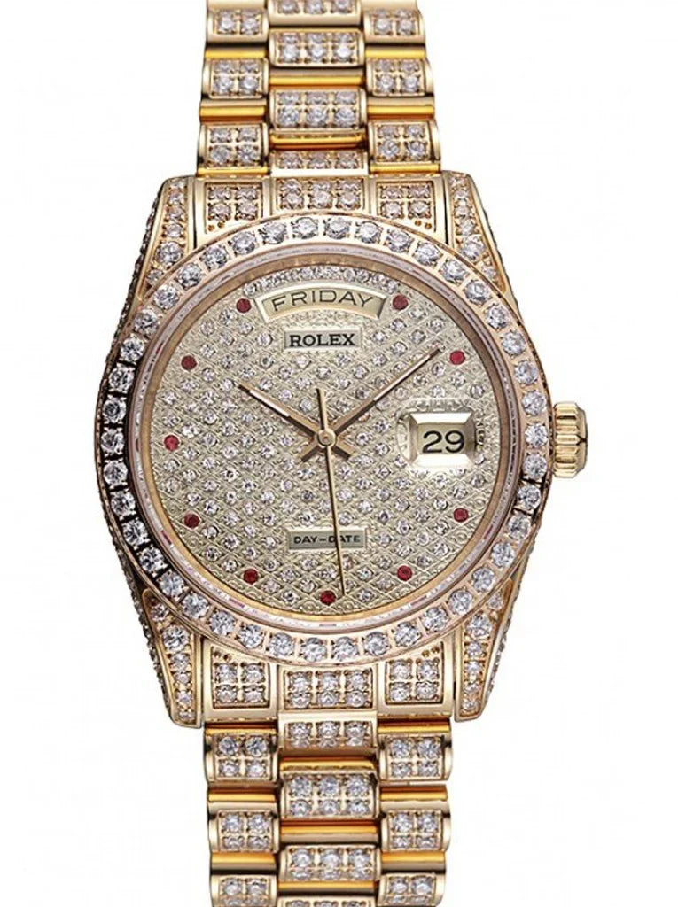 RlxDay-Date Diamond Dial